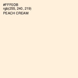 #FFF0DB - Peach Cream Color Image